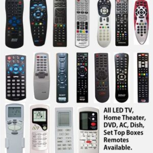 All Company LED LCD Tv and DTH Remotes Available Here